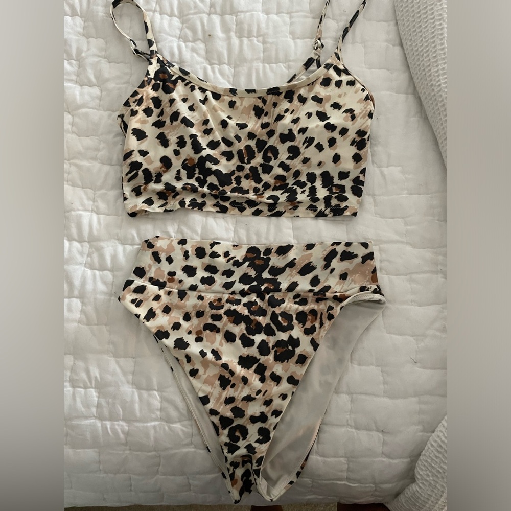 Aerie Cheetah Two Piece Bikini